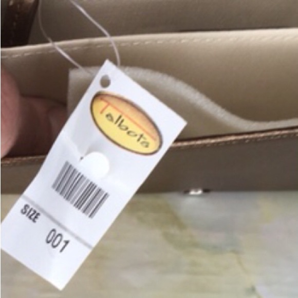 Talbots Metallic Golden Bronze Soft Pebbled Leather Tote and Wallet Set - Picture 12 of 13